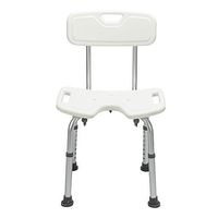Defense Enterprise Management Shower Chair Bath Bench Supports Up to 300 Lb, Medical Bathtub Stool Seat Adjustable Backrest Shower Bench with Removable Back