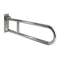 Dreamsbaku 30 inch Flip-Up Bathroom Grab Bar Handicap Toilet Safety Rail, Heavy Duty Screw-in Handrail 350lbs Support ADA 304 Stainless Steel for Elderly