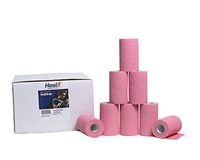 HealiT SuperusGrip™ Cohesive Bandage 4inch-Wide Self Adherent Sports Athletic Wrap Medical Tape, Flexible Breathable First Aid Gauze for Stretch Wrist, Ankle Sprains, Swelling - Pink - 24 Pack/Case