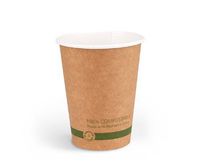 World Centric 100% Biodegradable, 100% Compostable Paper PLA-Lined 10 Ounce Kraft Coffee Hot Cup (Package of 200)