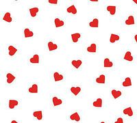 10 ct Small Red Polka Dot Hearts on White Tissue Paper Gift Wrapping 20"x30" SheetsBEND-914