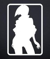 Cowboy Bebop Anime Faye Valentine 5" Tall Logo Decal Sticker for Cars Laptops Tablets Skateboard - White