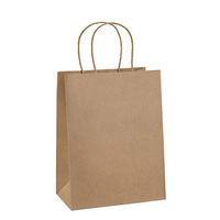 Gift Bags 8x4.25x10.5 25Pcs BagDream Paper Bags, Shopping Bags, Kraft Bags, Retail Bags, Brown Paper Gift Bags Bulk with Handles 100% Recyclable Paper Bags