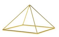 Finest Quality 51 Degree 9" 24k Gold-plated Copper Meditation Pyramid for Healing