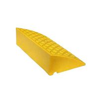 Car Uphill Pad, Lightweight Plastic Non-Slip Pedal, Cushioning Ramp Hotel Parking Lot Wheelchair Wheelchair Ramp Indoor and Outdoor Threshold 11cm / 14cm (Color : Yellow, Size : 502714CM)