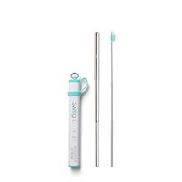 Swig Life Telescopic Reusable Eco-Friendly Straw Set with Carrying Case and Cleaning Brush