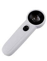 Glass Magnifying Glass with LED Light, Hand-held 40 Times, Suitable for Electronic Maintenance, Watch Repair, Reading Books, Jewelry Identification, DIY Crafts