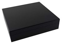 Visol Bergoff Black Matte Desktop Humidor/Gift Box - Up to 10 Cigars