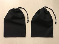 Cotton Muslin Bags, Single Drawstring Premium Quality Eco Friendly Black Reusable Muslin Bags. Pack of 100. (4x6 Inches)