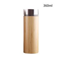 ZHENQ Natural Bamboo Thermos Stainless Steel Kettle Thermos Cups Cups Safe and Healthy, high Temperature Resistant, Anti-Aging (Color : B)