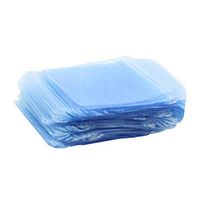 dailymall (Pack of 100 Clear Poly Zipper Bags Reclosable Ziplock Storage Plastic Bags for Jewelry, Gift Card, Candy - 8x12cm