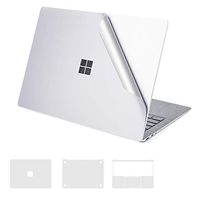 XSKN - Silver Full Body Protector for Surface Book 2 (13-inch, Intel Core i7), 4 in 1 Anti-Scratch Ultra Slim Removable Bubble Free Decal Laptop Sticker Cover Skin