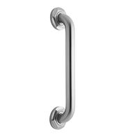 Jaclo 2916-SC Grab Bar with Contemporary Hex Flange, Satin Chrome, 16"