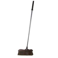 CAI - Detachable Dustpan and Brush Sets Sweeping Dust Soft Wear Resistant High Cleaning Efficiency Light Weight (83.8x30cm),Black