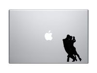 Tango Latin Salsa Samba Dance - Couple Pair Version 3-5" Black Vinyl Decal Sticker Car Macbook Laptop
