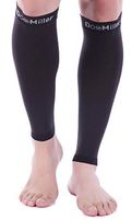 Doc Miller Premium Calf Compression Sleeve 1 Pair 20-30mmHg Graduated Support for Sports Running Circulation Recovery Shin Splints Varicose Veins (Black, 5X-Large)