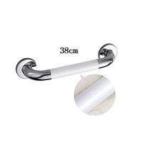 Bathroom safety rails Handrail/White 35mm Handrail/Elderly Persons Handicapped Armrest/Bathroom Power Stand/Steady Handrail (Color : 38cm)