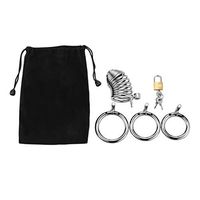 Lockable Pênňís Lock Stainless Steel Clock Cage Pênňís Metal Ring Tõys for Men