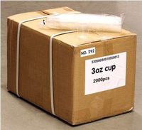 3oz Plastic Cups for Rinse, Ultrasonic & More - Price Per Case of 2000 Cups