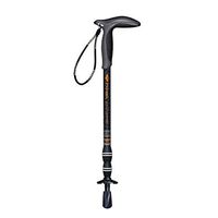 Crutches Carbon Light Three Sticks Outdoor Trekking Poles Interlocking Retractable Crutch Mountain Climbing Equipment (Color : Orange, Size : 26cm)