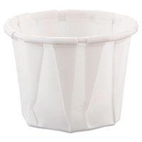 Solo Cup Company Treated Paper Souffl Portion Cups, White, 0.75 Ounce, 250/Bag, 20 Sleeves of 250 Cups, 5000 Per Case