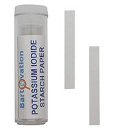 Potassium Iodide Starch Paper [Vial of 100 Paper Test Strips] for Chlorine, Iodine and Peroxide Detection