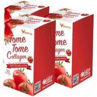 3Box Verena Tome Tome Collagen เวอรีน่า โทเมะ คอลลาเจน From the value of golden yellow tomatoes For smooth, soft, white skin, reduce freckles, wrinkles, dark spots 1 box 30 capsules