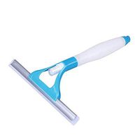 Tuscom Leaning Brush Multi Function Window Car Glass Cleaner Washing Car Scratch Wash Brush Truck Cleaning Water Spray Nozzle Effective Plastic Glass Cleaner Brush (4 Colors) (Blue)