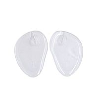 uxcell 1 Pair Transparent Silicone Gel Anti Slip Forefoot Insole Pads High Heel Cushion
