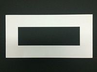 Amazon Premium Picture Matting 12x28 White Panoramic Picture Mat with White Core for 8x24 Picture