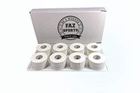 FAZ Sports White Athletic Tape -Trainer's Choice Premium 1.5" x 30' 8 Rolls per Pack. Made in USA