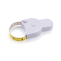 WIN TAPE 80'' 205cm Waist Body Tape Measure with Push Button, Measuring Waist and Arms (Yellow and White)