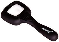 Levenhuk Zeno Read ZR12 Lightweight Handheld 4X Magnifier with LED Light and Brightness Adjustment