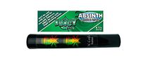 Herb Airtight Tube Pocket Protector with Juicy Jay's Absinth 1.25 Flavored Hemp Rolling Papers 1 Count DC Crafts Nation- Rasta Skull
