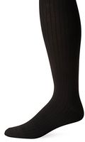Dr. Scholl's Men's Microfiber Cotton Compression Over-The-Calf Support Socks, Black, Shoe Size: 12.5-14