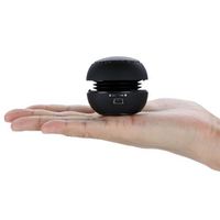 KINGZER Black Mini Portable Hamburger USB 3.5mm Speaker for iPod Laptop Notebook MP3 MP4