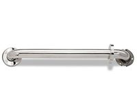 Keeney PP1910PS 1.5 In. Diameter x 36 In. Length Straight Grab Bar with Cover Flange, Bathroom Support Bar, Tub/Shower Handle, Safety Rail, Polished Stainless Steel