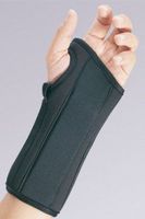 FLA Orthopedics ProLite 8" Wrist Splint, Left Large, Size: 7.5 - 8.5 inches, Black - 1 ea