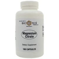 Magnesium Citrate 180 Capsules - 2 Pack - Bio-Tech Pharmacal