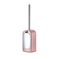 Betty Toilet Brush Holder, Toilet Brush Set Creative Without Drilling 360° No Dead Corner Toilet Brush Toilet Brush Holder Toilet Cleaning Household Holders (Color : Rose Gold)