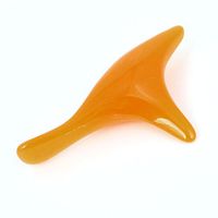 uxcell® Yellow Care Scraping Plate Traditional Guasha Massage Board