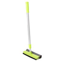 Milue Double Side Extension Pole Glass Scraper Cleaner Windshield Window Washing Brush (Green)