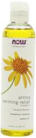 NOW  Arnica Warming Relief Massage Oil, 8-Ounce