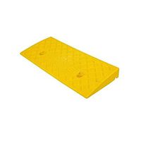 Lightweight Wheelchair Ramp, 4cm Rubber Non-Slip Ramps Pad, Heavy Duty 400kg Loading Ramp Car Truck Underground Garage Road Solution (Size: 100 25 4cm) (Color : Yellow)