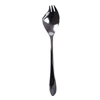 YouCY 2 In 1 Sporks Creative Salad Fork Stainless Steel Flatware For Ice Cream Spoon, Salad Forks, Fruit Appetizer Dessert,True Color
