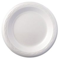 Foam Dinnerware, Plate, 6 Dia, White, 125/Pack, 8 Packs/Carton (6 Cartons)