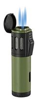 Visol Artemis Triple Torch Flame Butane Refillable Cigar Lighter (Green)