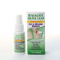 Seagate Products Homeopathic Olive Leaf Cut & Wound Remedy 1 Ounce Spray
