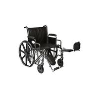 K7-Lite Bariatric Wheelchair Front Rigging: Elevating Legrest, Seat Size: 24" W x 18" D