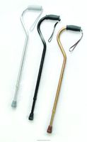 Offset Handle Cane with Strap, Cane Offset Hndl W-Strp Bronze, (1 EACH, 1 EACH)